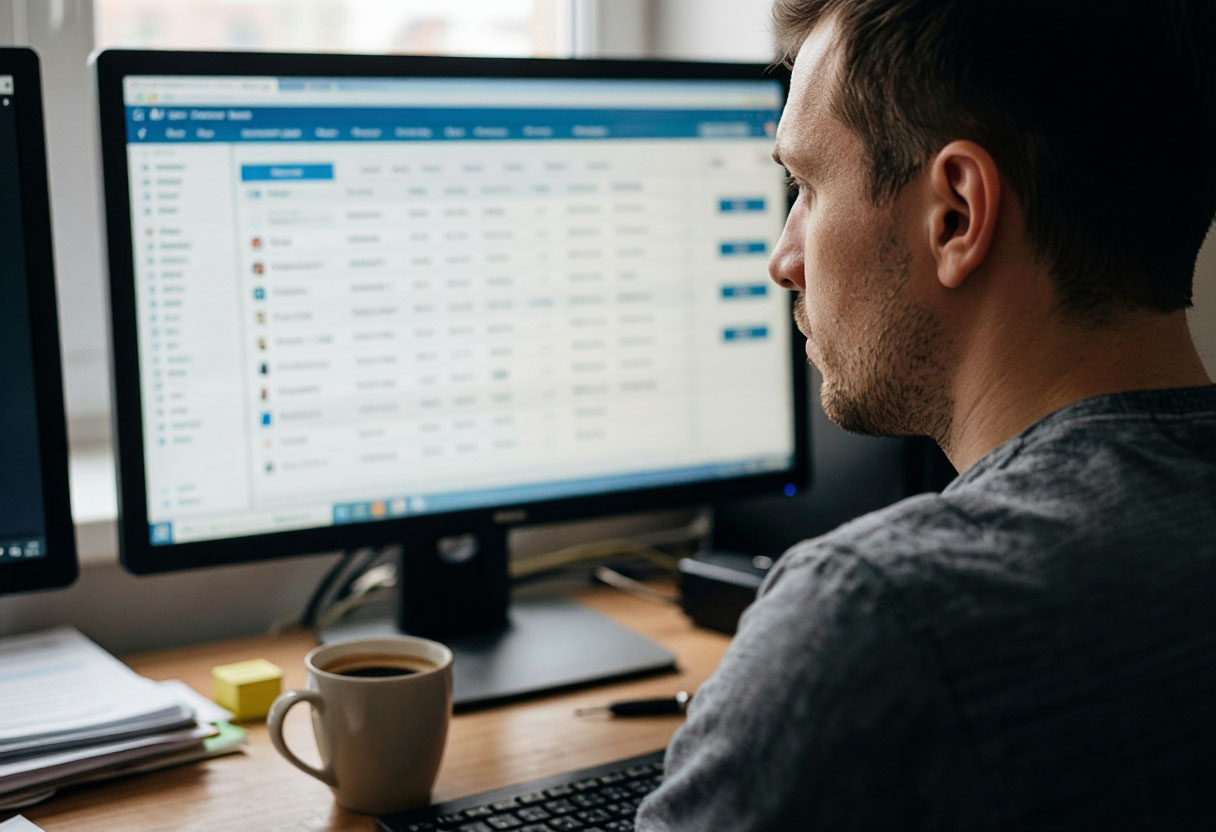 Интерфейс CRM-системы с панелью для создания рассылок с собственного домена