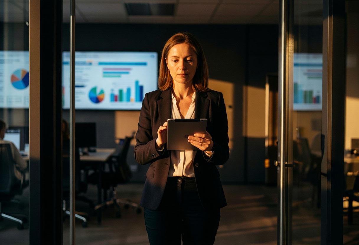 На изображении виден дашборд CRM-системы с различными виджетами и графиками. Видно, как CRM с ИИ помогает отслеживать ключевые показатели и принимать взвешенные решения. Плюсы и минусы CRM с ИИ проявляются в удобстве использования и глубине аналитики.